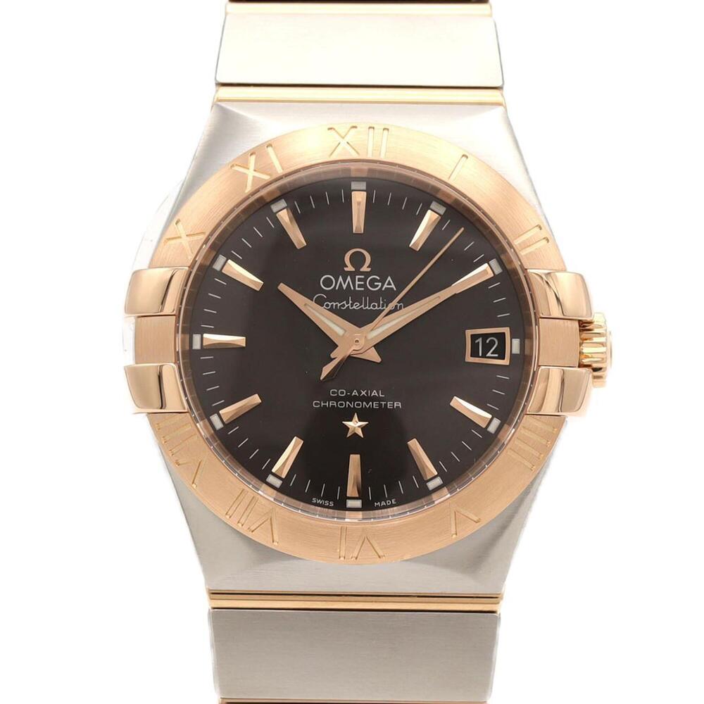 Omega Constellation Brushed RG Combination 123.20.35.20.06.002 SSxPG Automati...